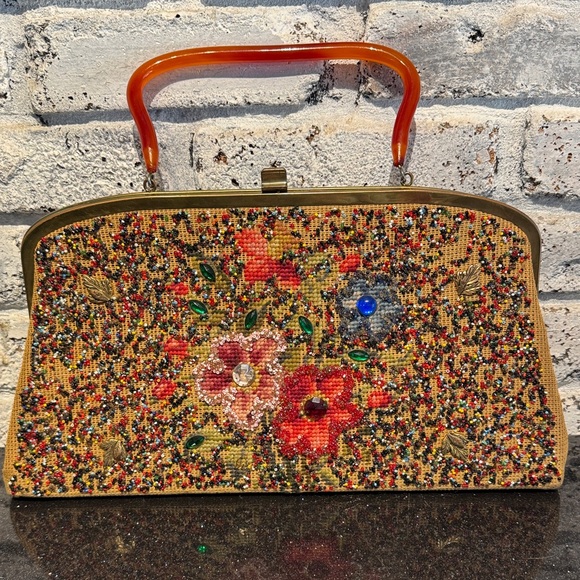 Vintage Beaded Souré Bag New York - Picture 1 of 10